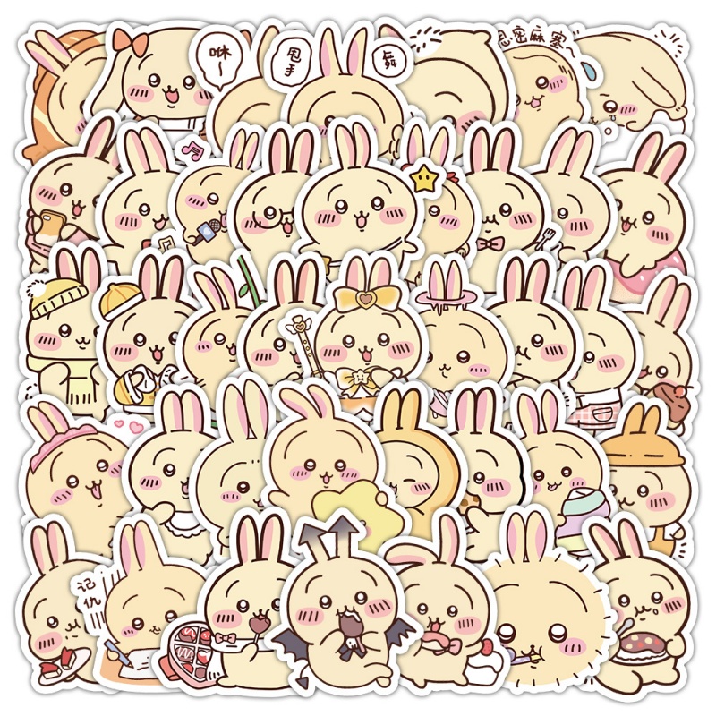 Phone Cases Kids - 60 szt. Urocze naklejki Chiikawa USAGI,