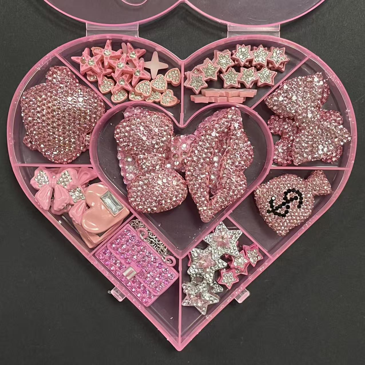 Phone Cases Junk - Hurtowe zestawy luksusowych ozdób: diamentowe kokardy,
