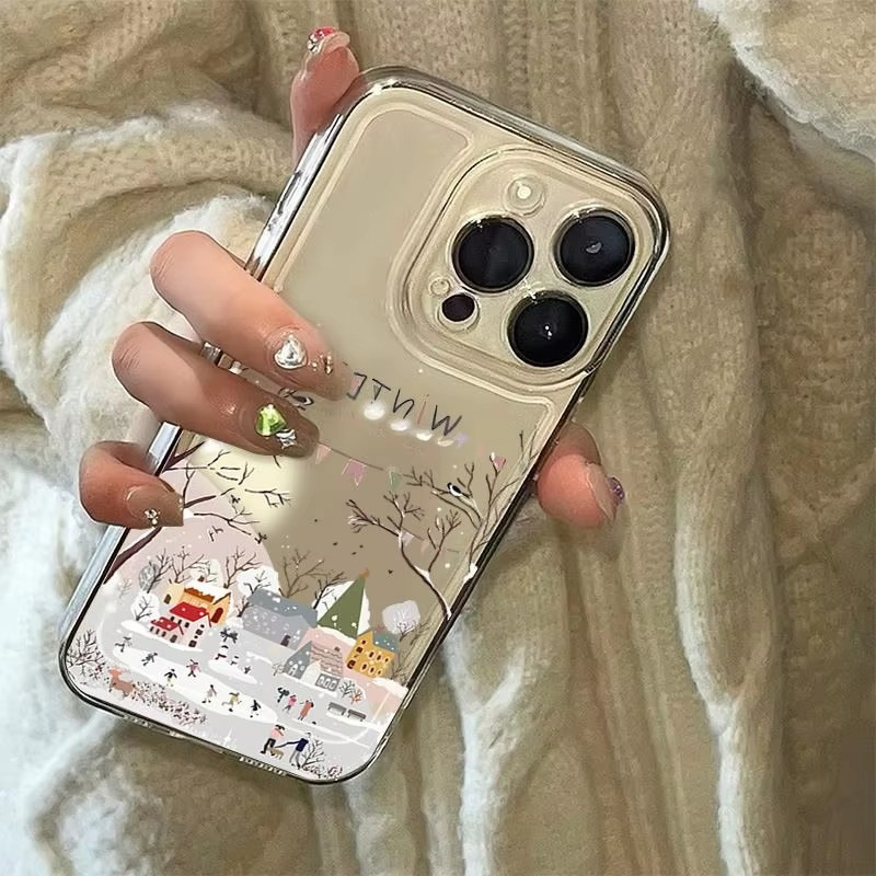 Piękne zimowe etui na telefon  – Phone Cases For Samsung S21 5G recenzja i cena