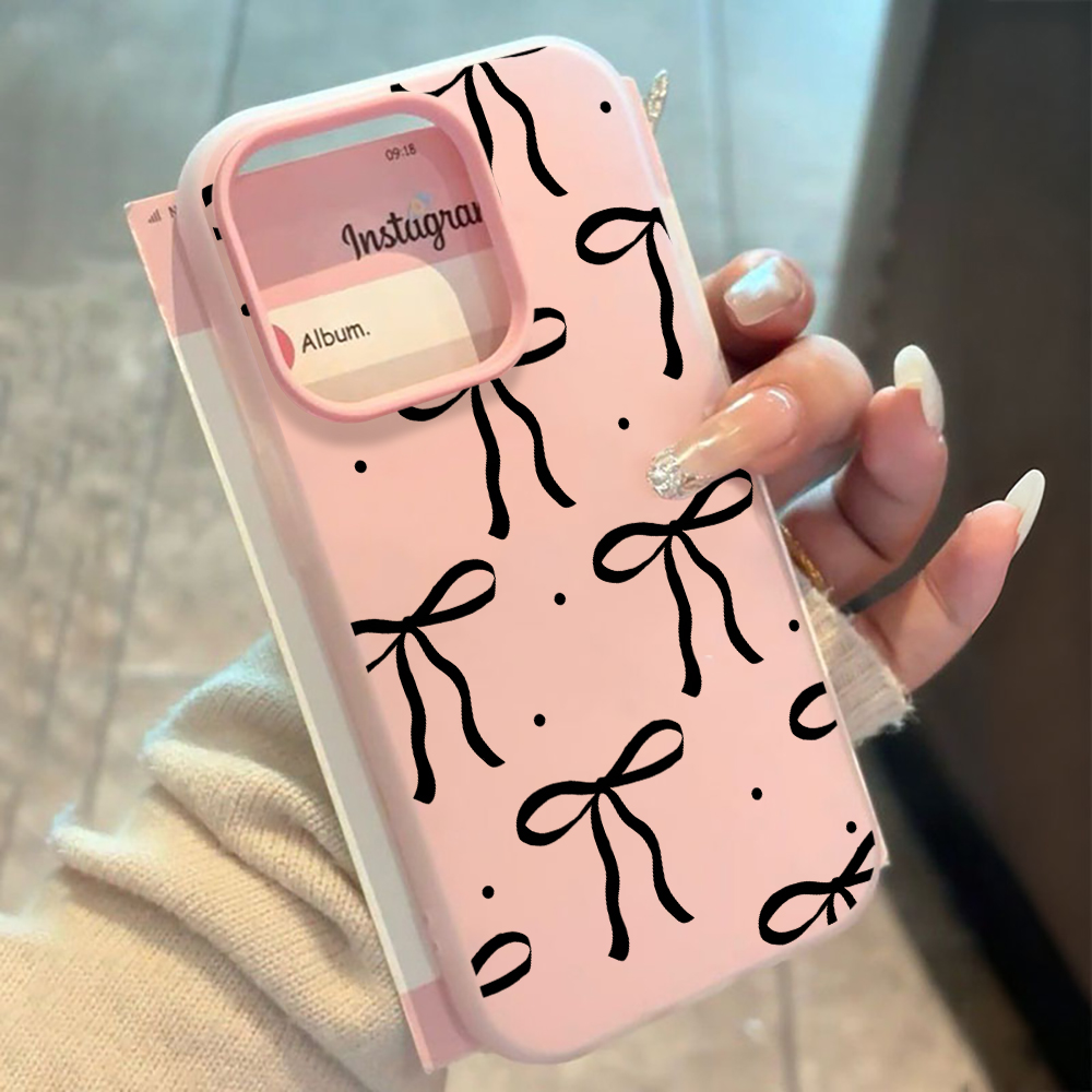 INS Big Black Bow Pattern SIli – Phone Cases Xiaomi 14T recenzja i cena