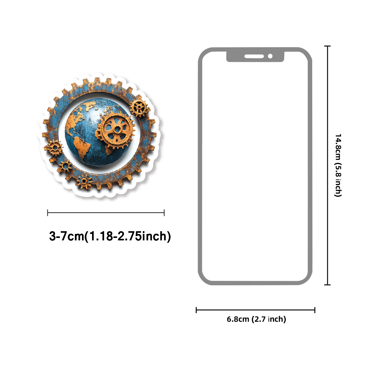46 sztuk niebieskich naklejek  – Phone Cases Kids recenzja i cena
